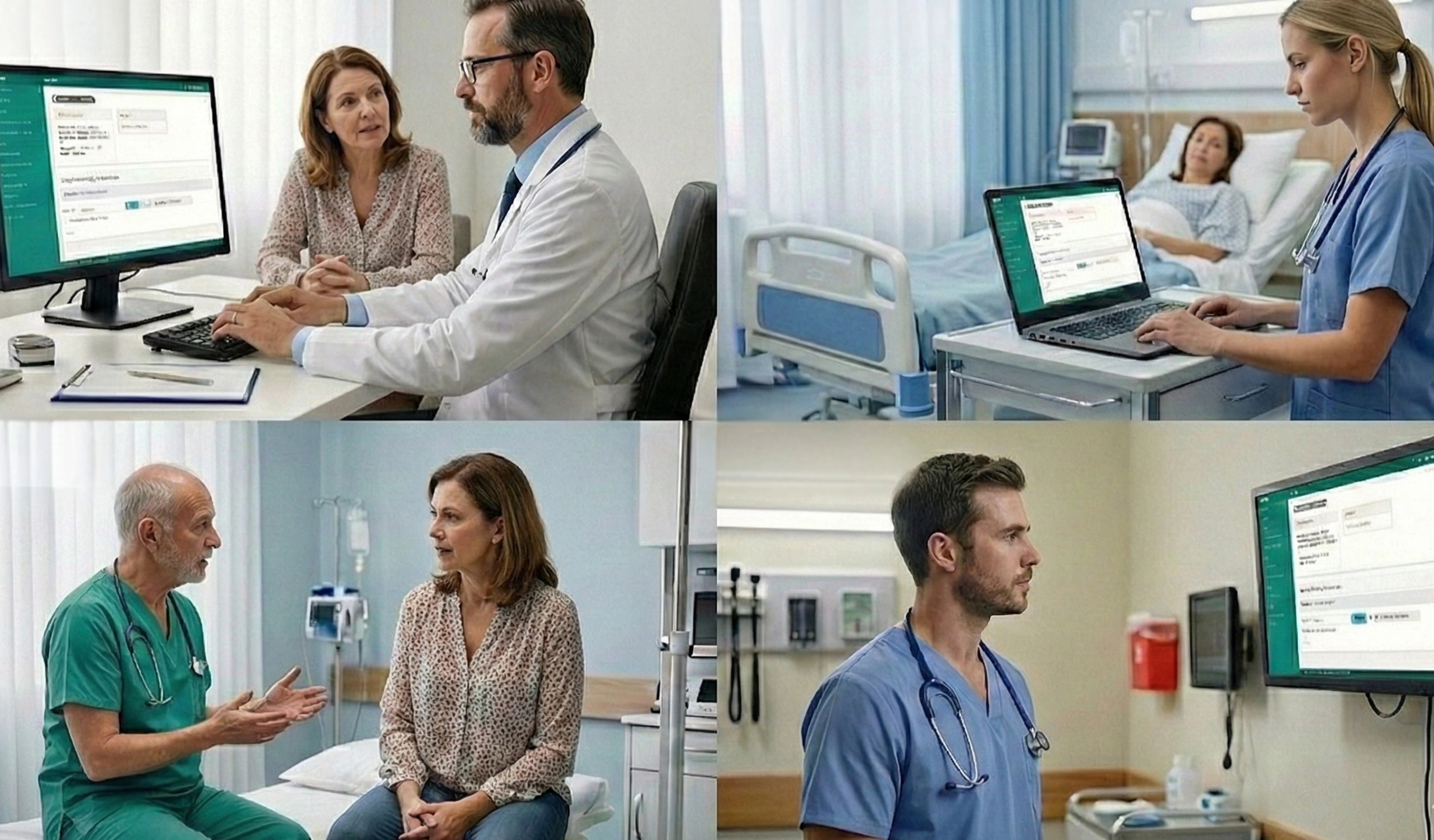 Healthcare professionals using SFS system